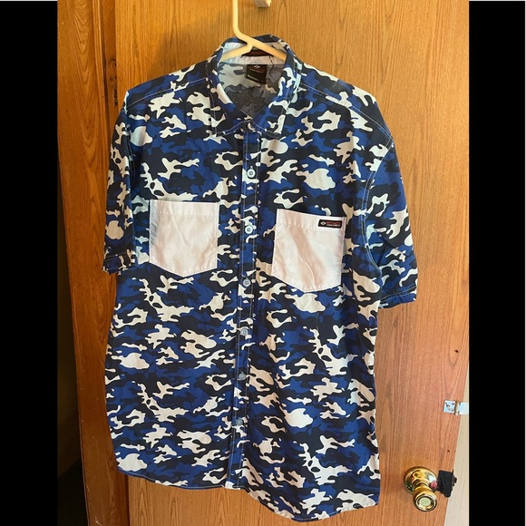 Enyce Other - Enyce Blue Camo Button Up